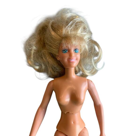 Vintage 1987 Lookin Smart Maxie Doll Poseable Hasbro Made To Mov Barbie Clone D7 - Picture 2 of 7